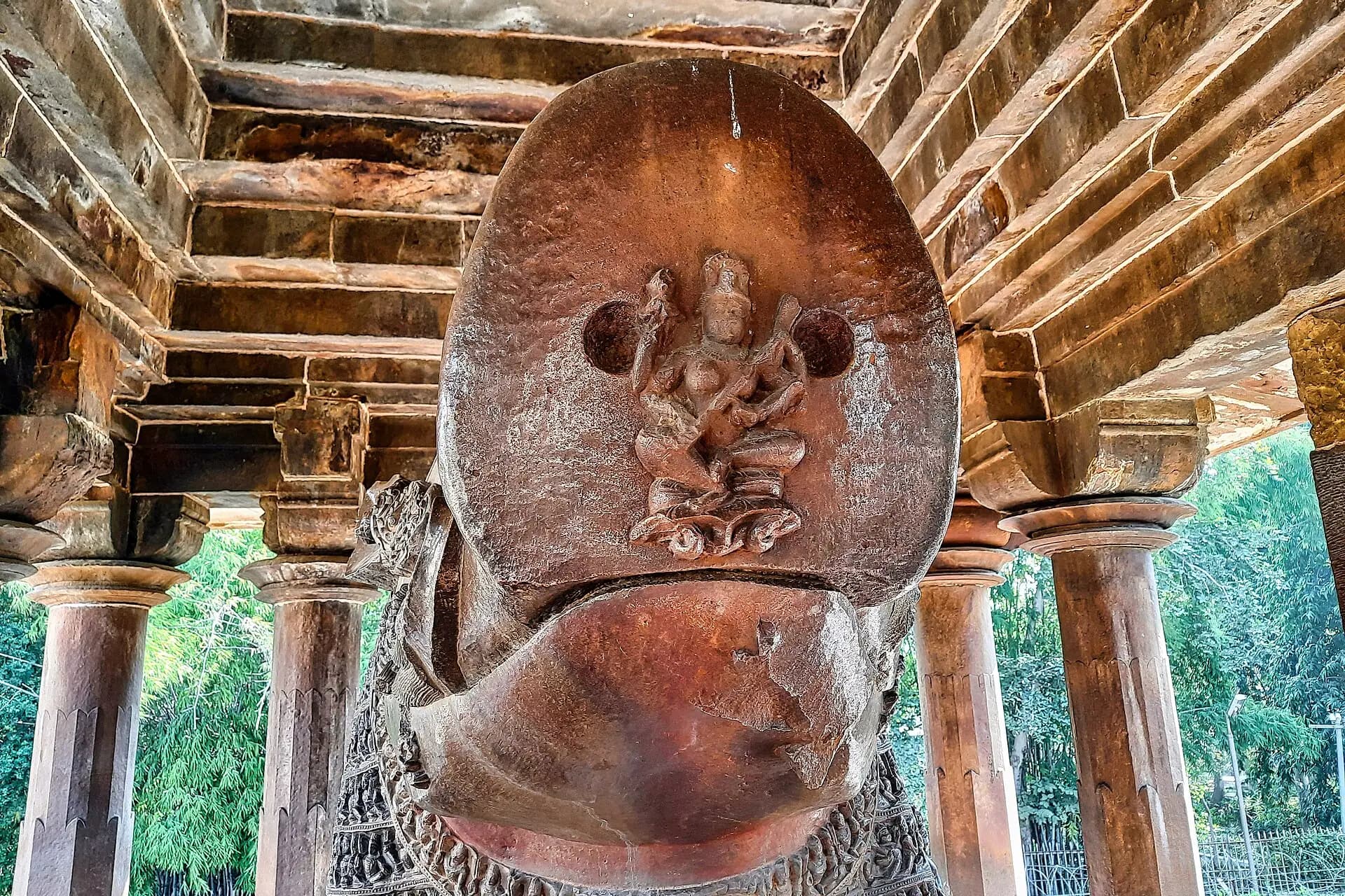 Sandstone temple carvings at Khajuraho, Madhya Pradesh