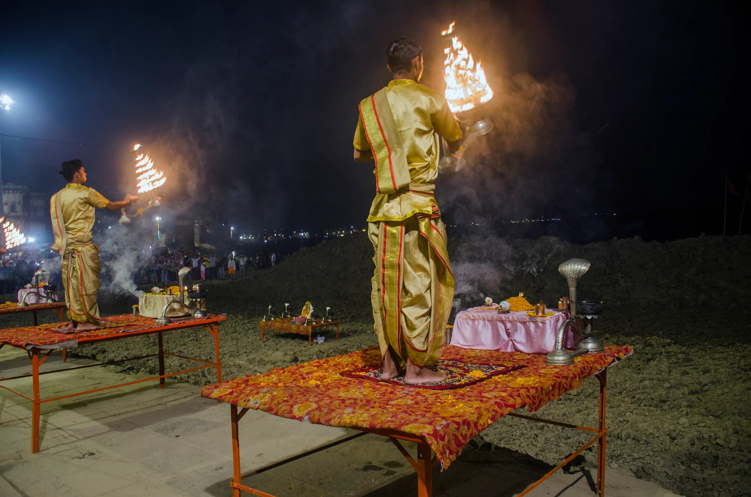Ganga Aarti at the Varanasi ghats